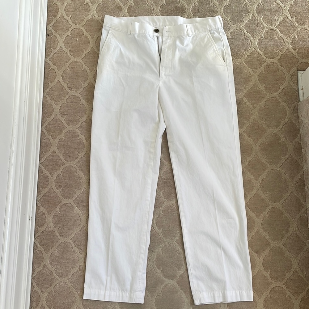 Brooks Brothers 346 Chinos. White. Size 34x30